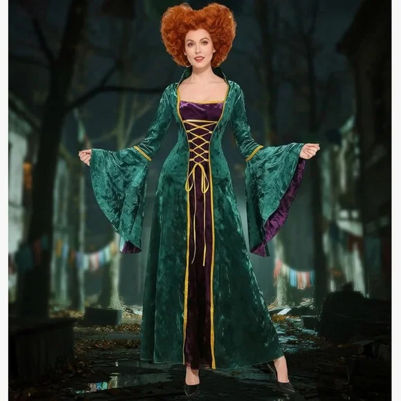 Winifred Sanderson Hocus Pocus Women Costume Dress - size L - Picture 6 of 6